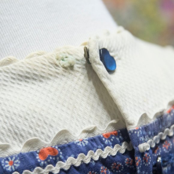 Cute Vintage 1950s womens day dress with heart pattern - Picture 4 of 7